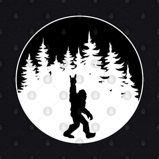 Yeti Bigfoot Sasquatch Circle by TheBadNewsB